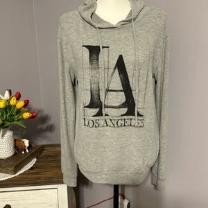 Purple Snow “Los Angeles” Soft Gray Hoodie